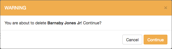 Customer Deletion Modal Customer Deletion Modal
